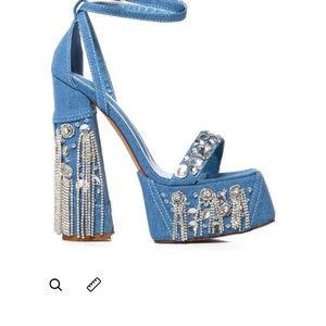 ABERNA-DENIM PLATFORM SANDAL